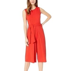 Bishop and Young Large wideleg crop Peach crop jumpsuit